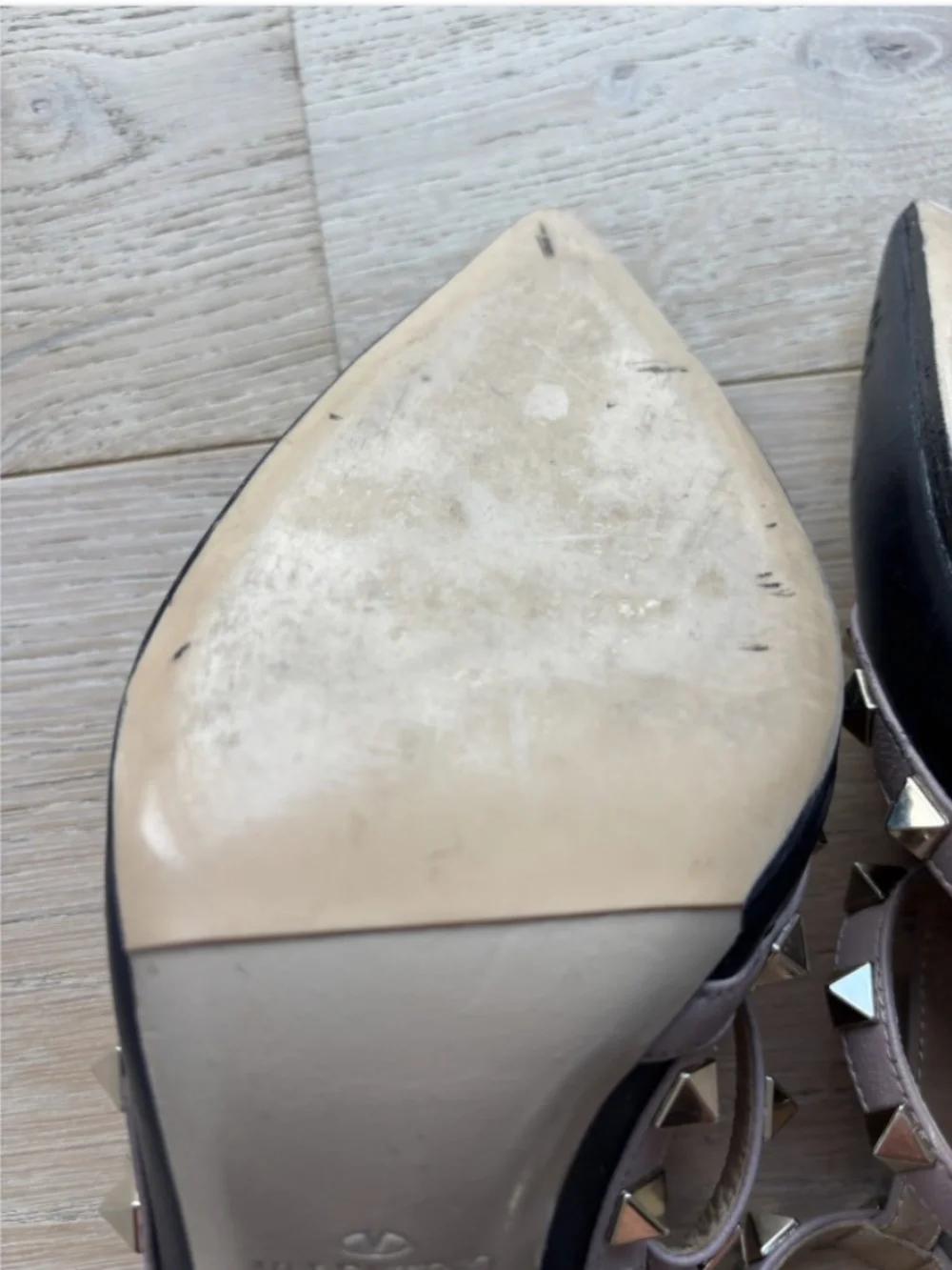 Valentino Black Rockstud Ankle Strap Pump Size 38, Authentic. - Picture 7 of 12